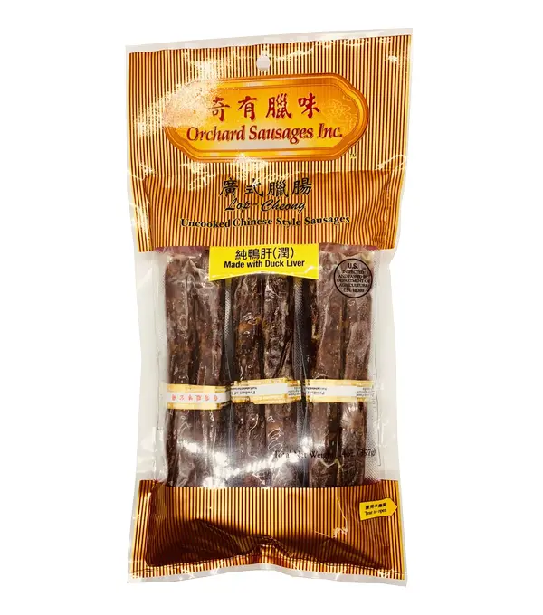 Orchard Chinese Duck Liver Sausage 奇有广式鴨肝腊肠 30x14oz