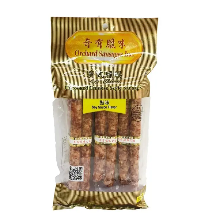 Orchard Chinese Soy Sauce Sausage 奇有广式豉味腊肠 30x14oz