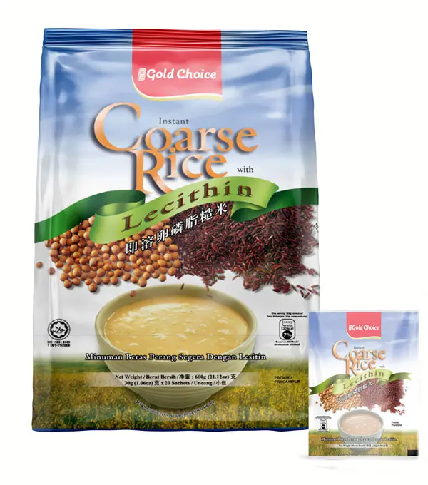 Gold Choice Inst Coarse Rice  - Lecithin 金宝即溶卵磷脂糙米糊 24x2x30g