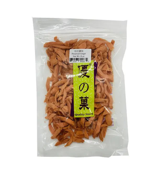 Quality Snack Preserved Ginger 优之果 桂花姜丝 30x8oz