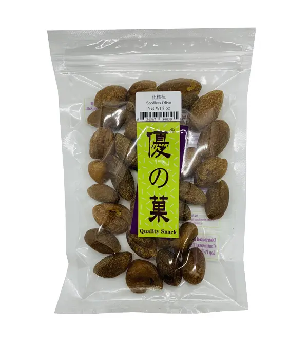 Quality Snack Preserved Seedless Olive 优之果 化核杬  30x8oz