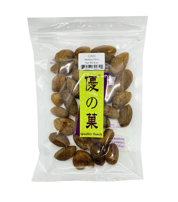 Quality Snack Preserved Seedless Olive 优之果 化核杬  30x8oz