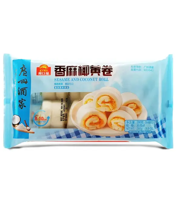 LiKouFu Seasame and Coconut Roll 利口福 香麻椰黄卷 24x280g