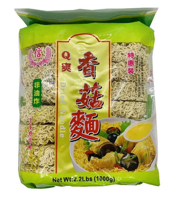 TRUST Dried Noodle - Mushroom 信牌 Q爽 香菇面 12x1000g