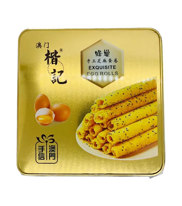 Macau Kaiji Sesame Egg Roll 澳门楷记 蜂巢芝麻蛋卷 12x16oz