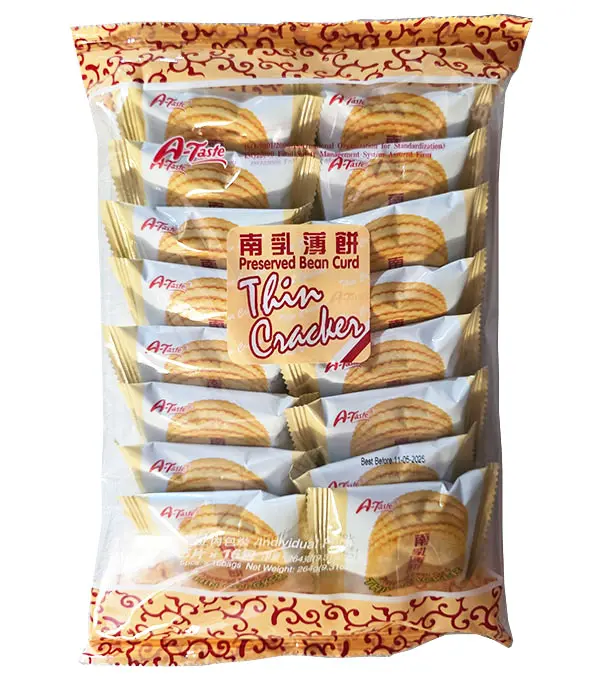 A-TASTE Preserved Bean Curd Thin Cracker A-TASTE 南乳薄饼 18x264g