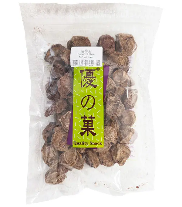 Quality Snack Preserved Plum 优之果 话梅王 30x6oz