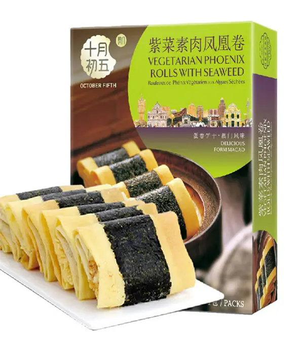 October Fifth Veget Phonenix Roll Seaweed 十月初五紫菜凤凰卷 24x150g