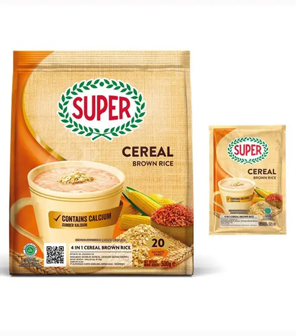 Super 4 in 1 Cereal Brown Rice 超級 红糙米4合1 麦片 24x20