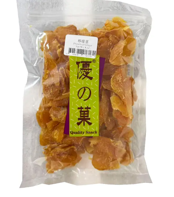 Quality Snack Preserved Ginger 优之果 柠檬姜 30X8oz 