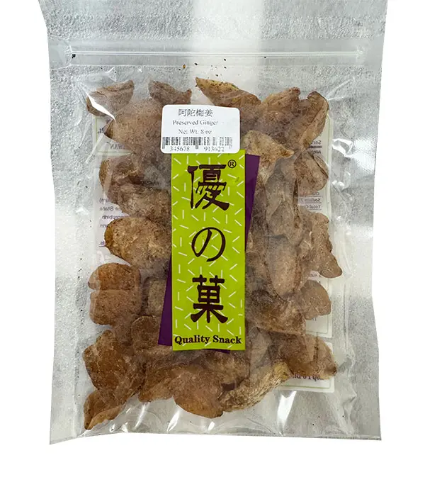 Quality Snack Preserved Ginger 优之果 阿陀梅姜 30X8oz 
