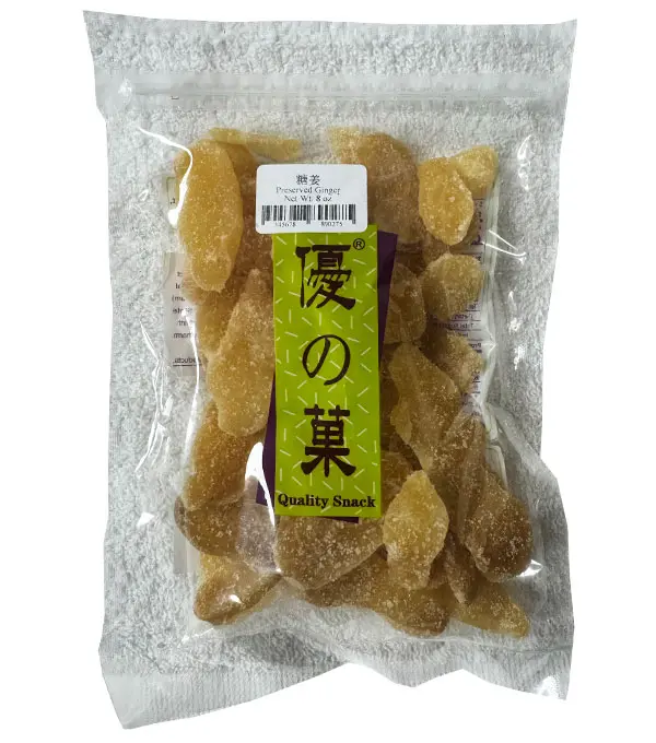 Quality Snack Preserved Ginger 优之果 糖姜 30x8oz