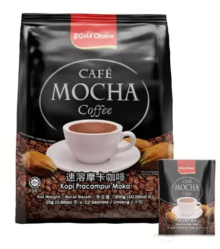 [20206] Gold Choice Inst Coffee - Kopi Pracampur Moka 金宝即溶摩卡咖啡 24x12x25g