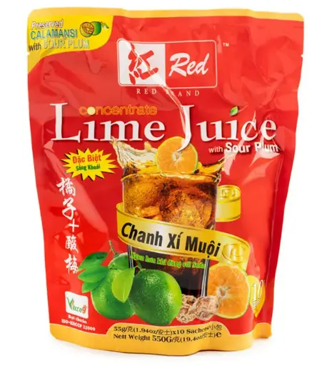 [20219] Read Brand Concentrate Lime Juice - Sour plum 红牌 桔子 + 酸梅 冲剂 24x10sachets