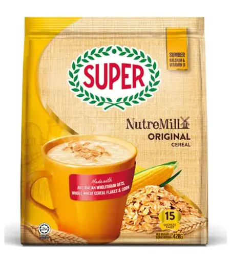 [20303] Super NutreMill 3in1 Original Cereal 超级原味麦片 24x20x30g