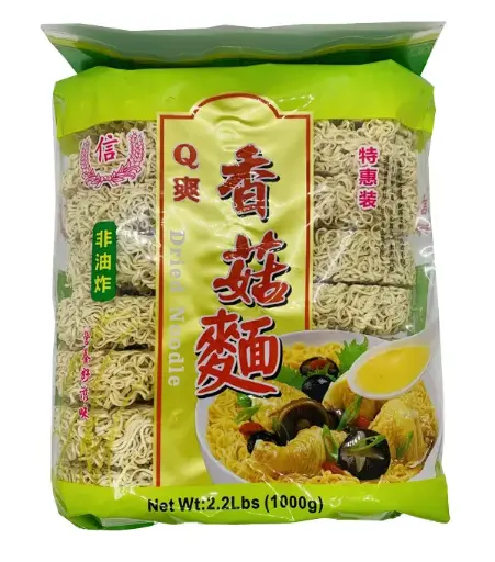 [50101] TRUST Dried Noodle - for Mushroom 信牌 Q 爽 香菇面 12x1000g
