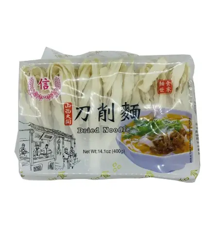 [50120] TRUST Dried Noodle - Sliced 信牌 山西刀削面 24x400g