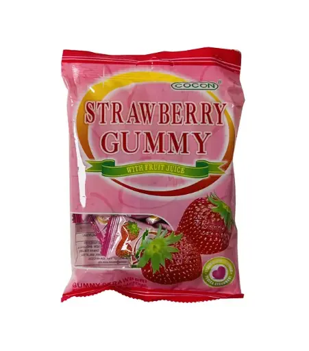 [60124] COCON Strawberry Gummy with Fruit Juice 草莓果汁软糖 36x100g