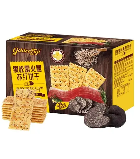 [30276] GoldenFuji truffle quinoa chia crackers 金富士 黑松露藜麦奇亚籽苏打饼 24x230g