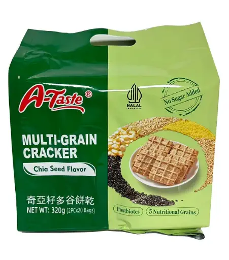 [30279] A-TASTE Multi-Grain Cracker - Chia Seed 奇亚籽多谷饼 16x320g 