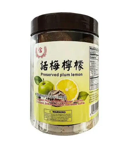 [30552] TRUST Dried Lemon 信牌 话梅柠檬 24x12oz 